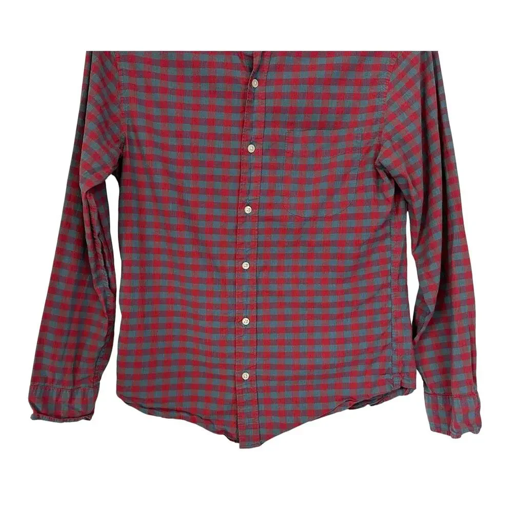 J. Crew Slim Untucked Stretch Secret Wash Shirt Seashore Red AA431 Size S